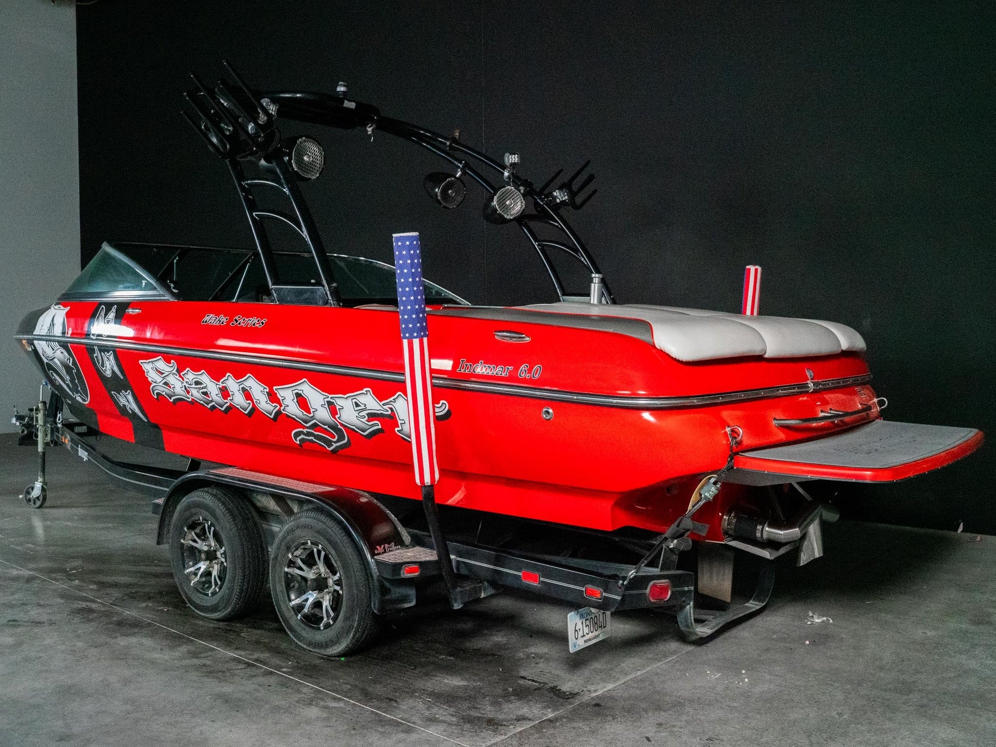 2013 Sanger 237 Wake Series - Red / Black - BoardCo