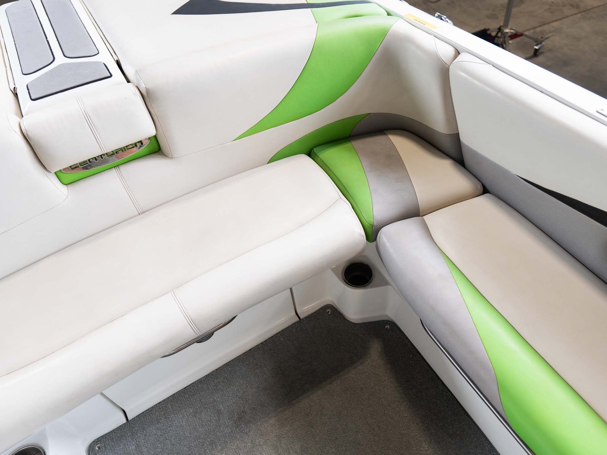 2014 Centurion Enzo SV244 - White / Black / Green - BoardCo Boats