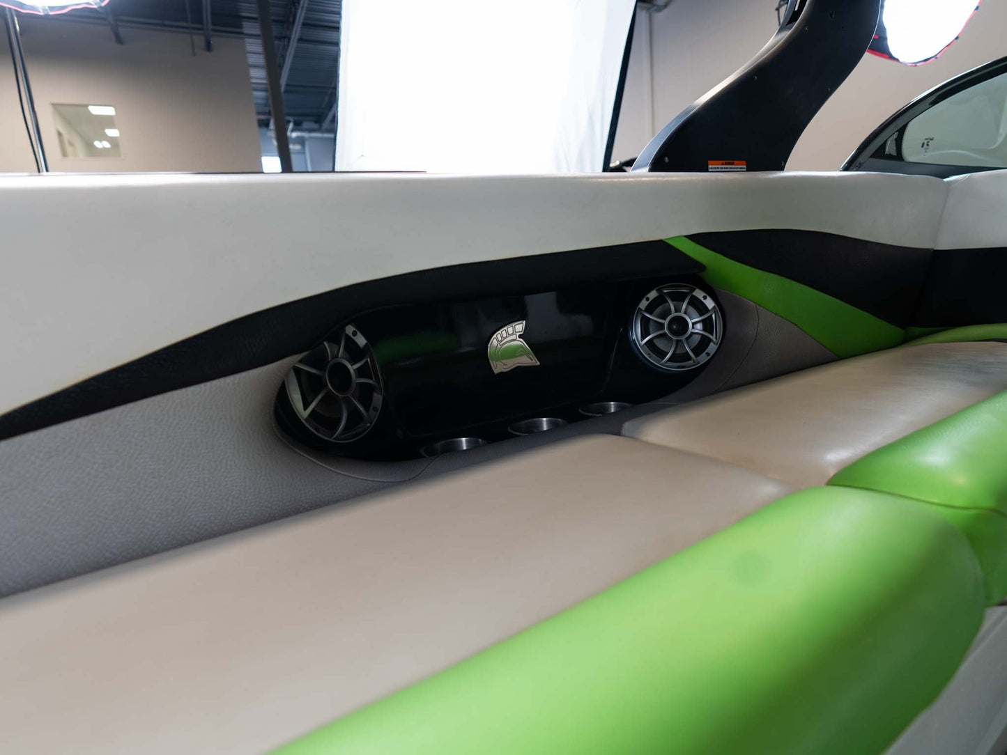 2014 Centurion Enzo SV244 - White / Black / Green - BoardCo Boats