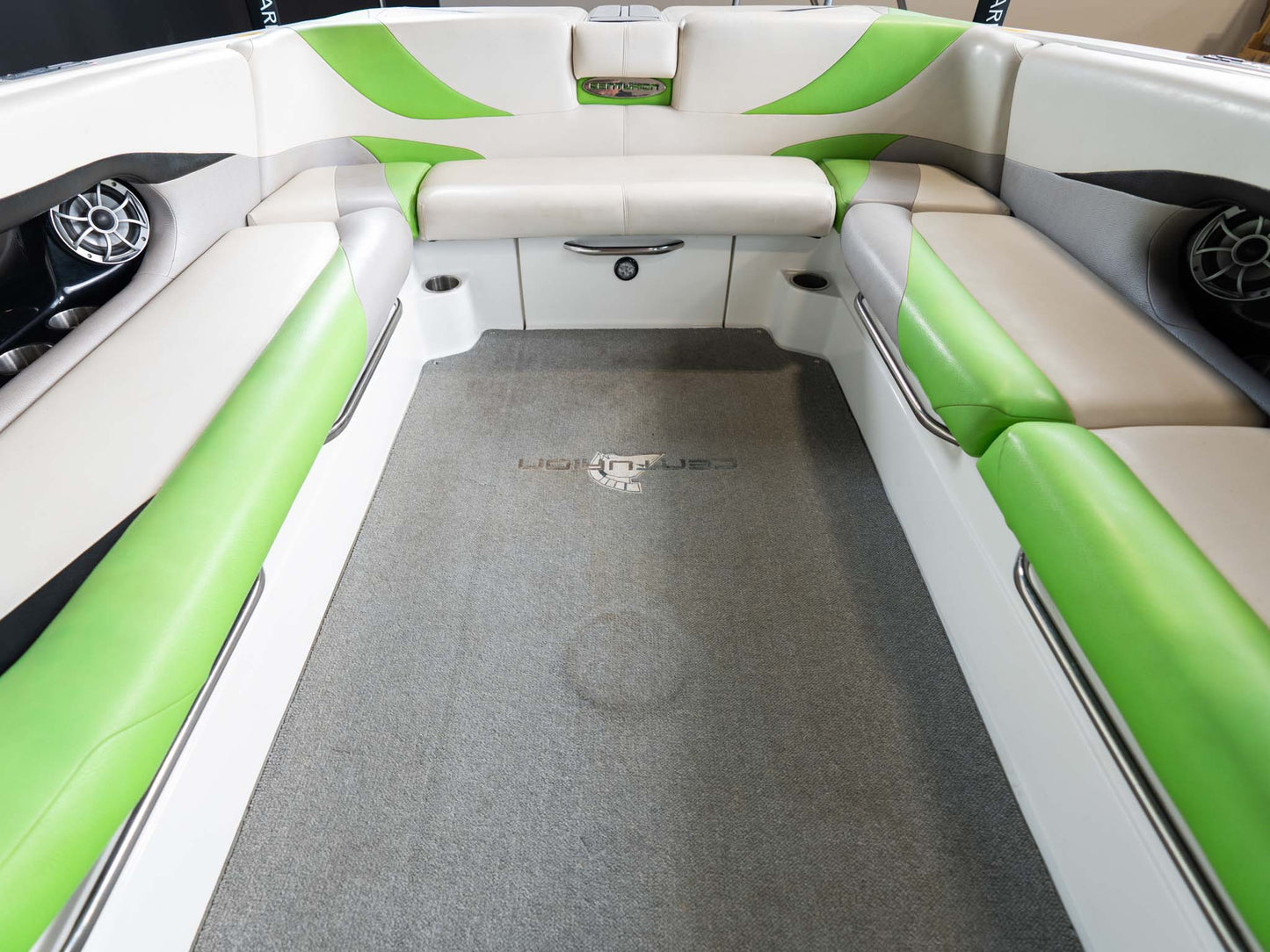 2014 Centurion Enzo SV244 - White / Black / Green - BoardCo Boats