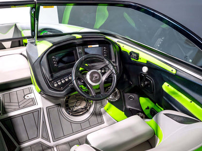 2016 Centurion Ri237 - Onyx Black / Gunmetal Flake / Lime Green - BoardCo Boats