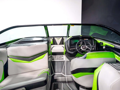 2016 Centurion Ri237 - Onyx Black / Gunmetal Flake / Lime Green - BoardCo Boats