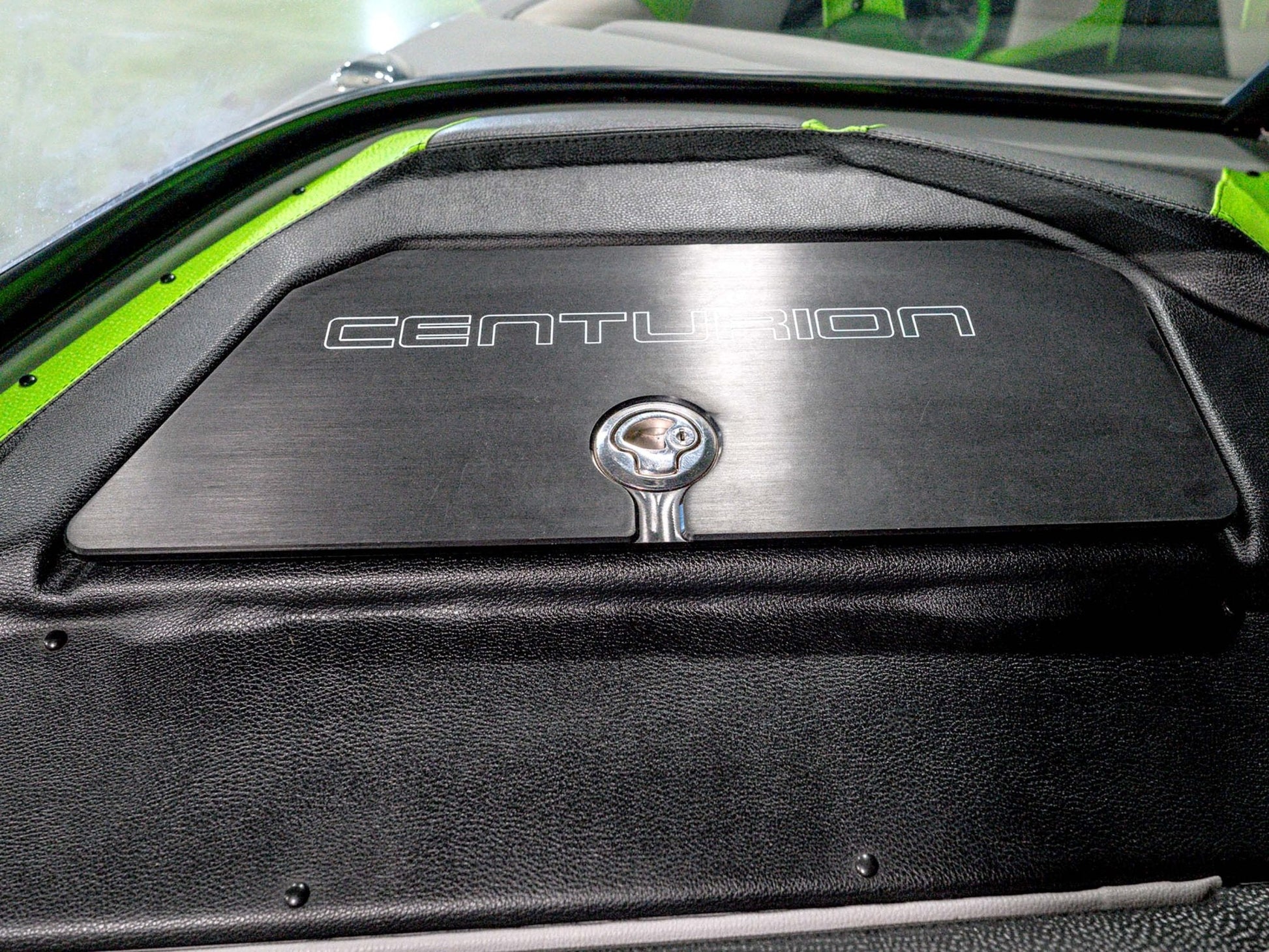 2016 Centurion Ri237 - Onyx Black / Gunmetal Flake / Lime Green - BoardCo Boats