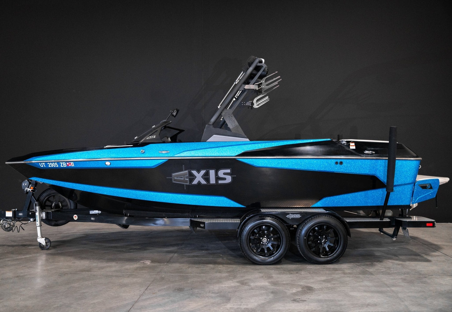 2017 Axis A22 - Black / Blue - BoardCo Boats