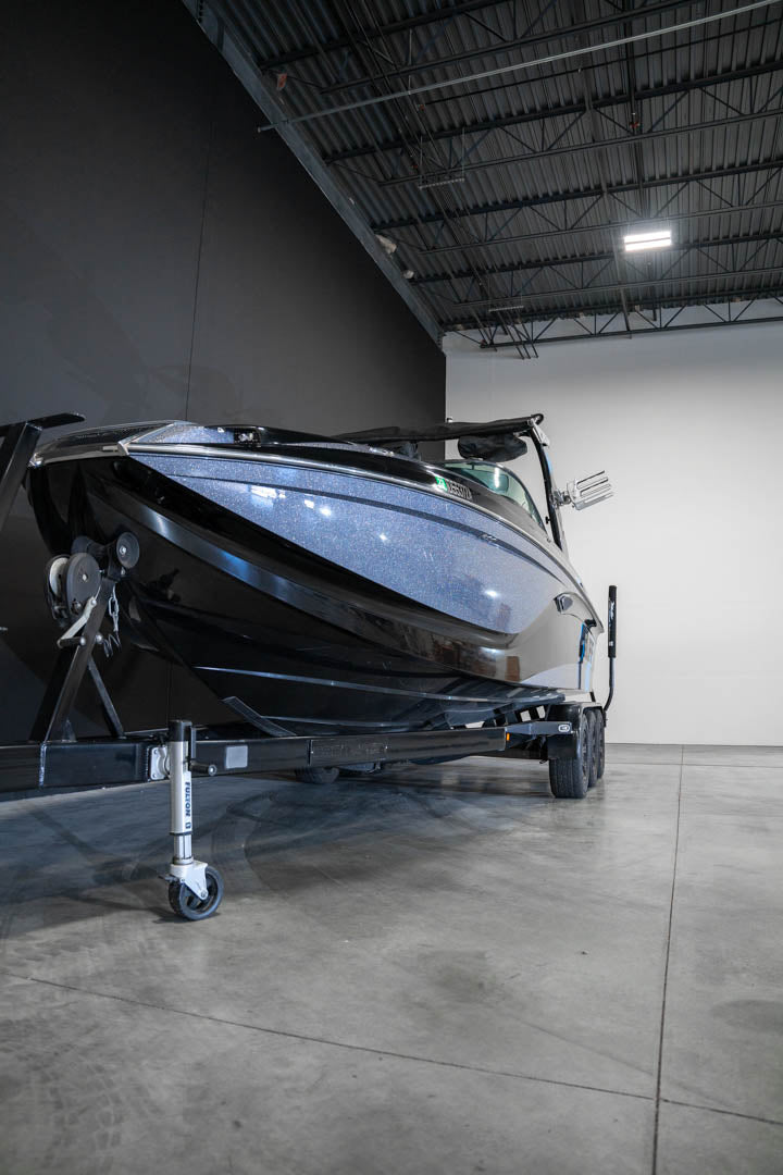 2017 Centurion RI257 Electric Blue / Gun Metal Flake / Black - BoardCo Boats