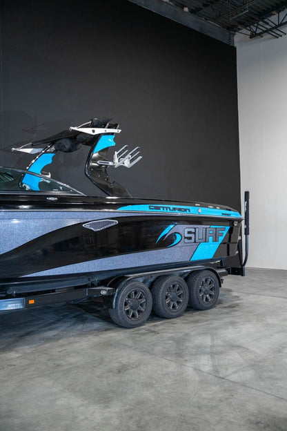 2017 Centurion RI257 Electric Blue / Gun Metal Flake / Black - BoardCo Boats