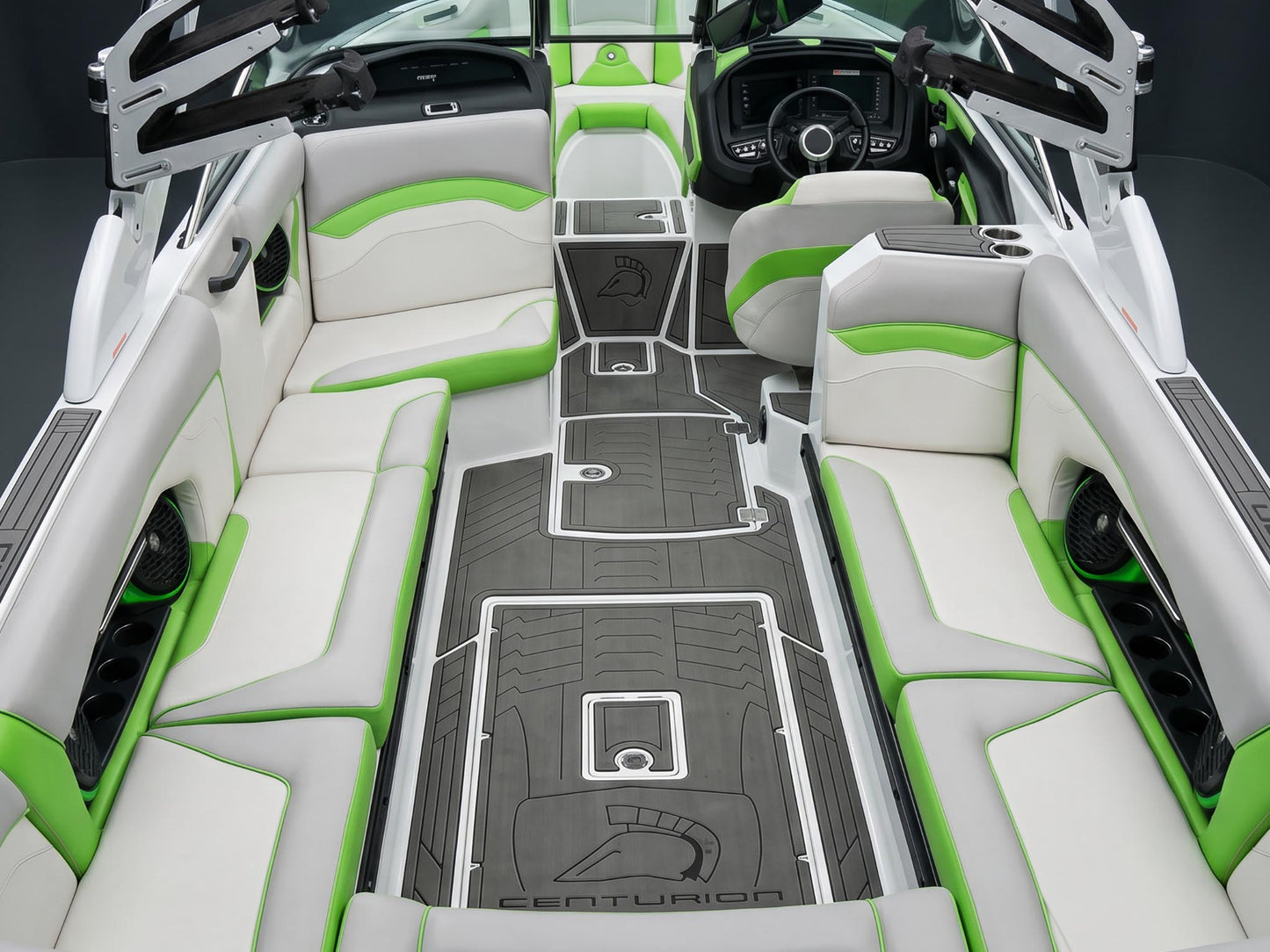 2017 Centurion Ri257 - White / Gunmetal Flake / Green