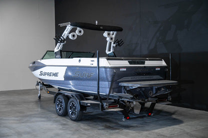 2017 Supreme S238 Gun Metal Flake White - BoardCo Boats