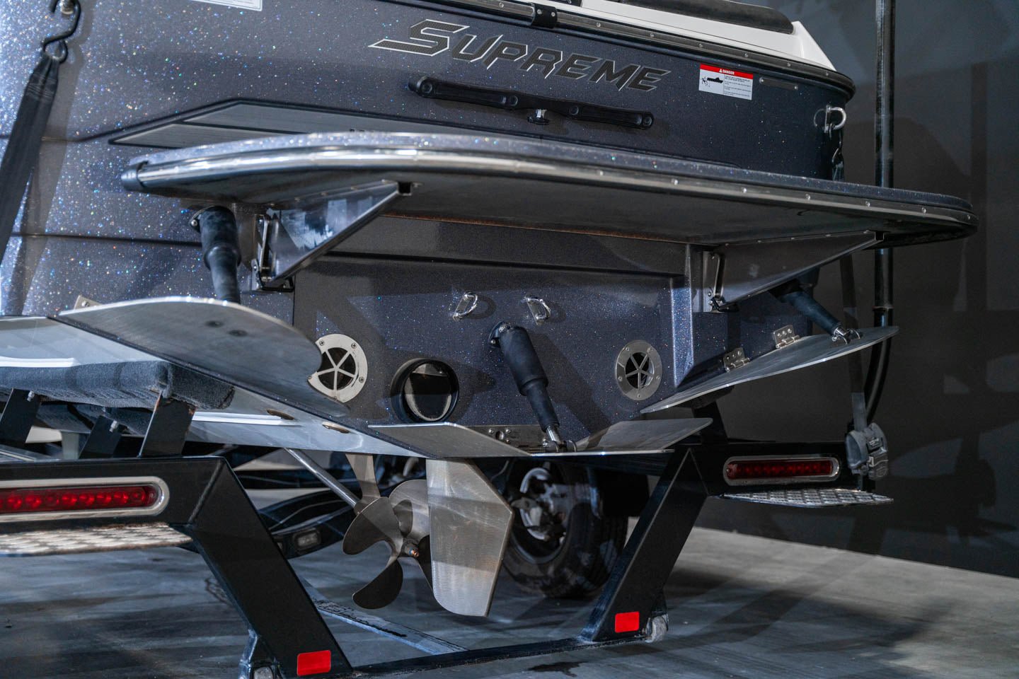 2017 Supreme S238 Gun Metal Flake White - BoardCo Boats