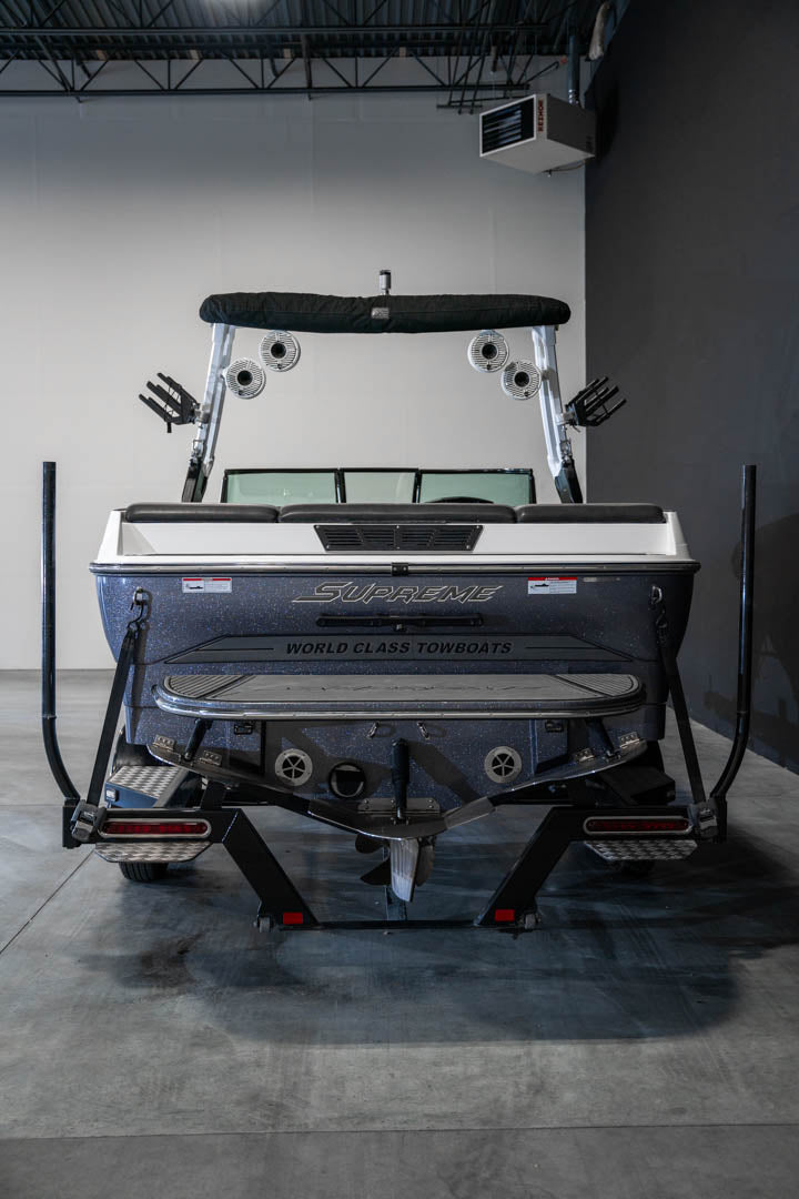 2017 Supreme S238 Gun Metal Flake White - BoardCo Boats