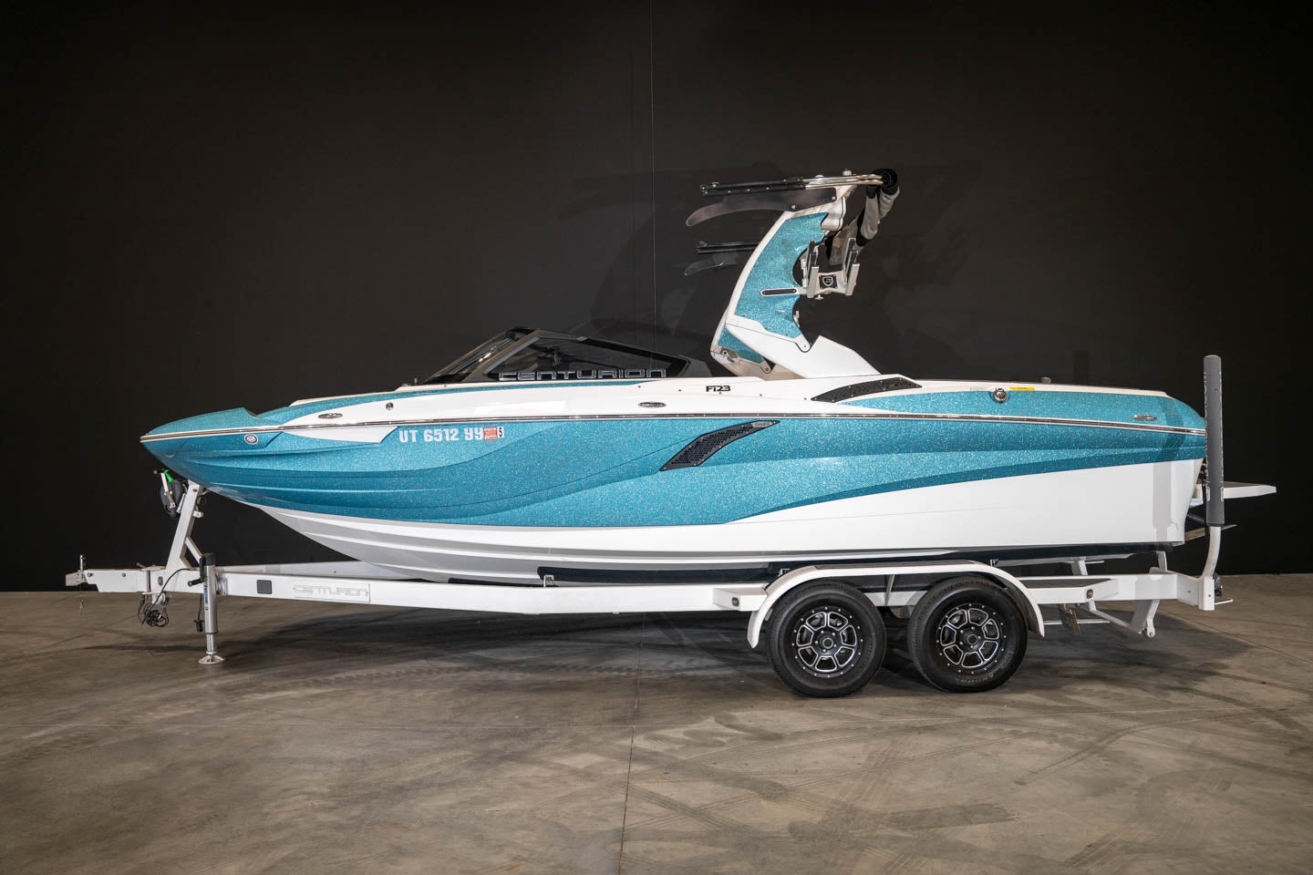2018 Centurion Fi23 - Sky Blue Metal Flake / White - BoardCo