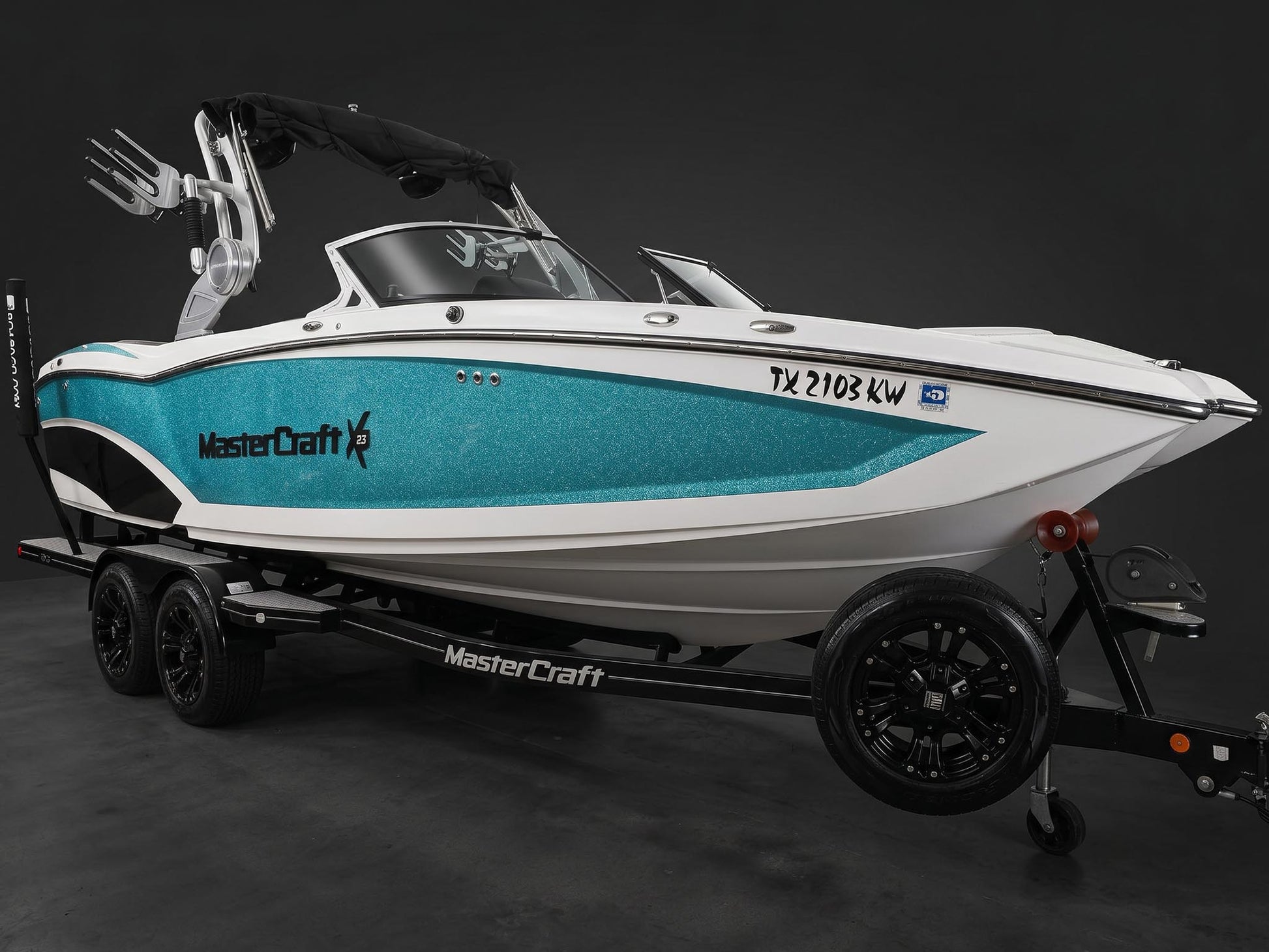 2018 MasterCraft X23 - Blue MF / White / Black - BoardCo