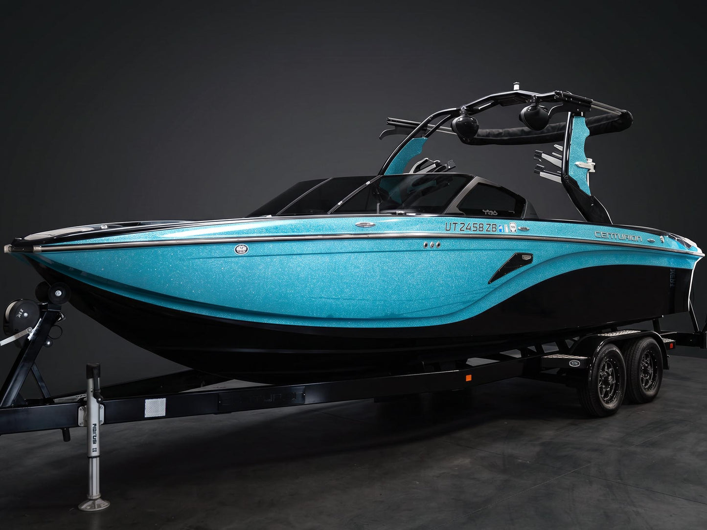 2020 Centurion Vi24- Onyx Black / Sky Blue Flake