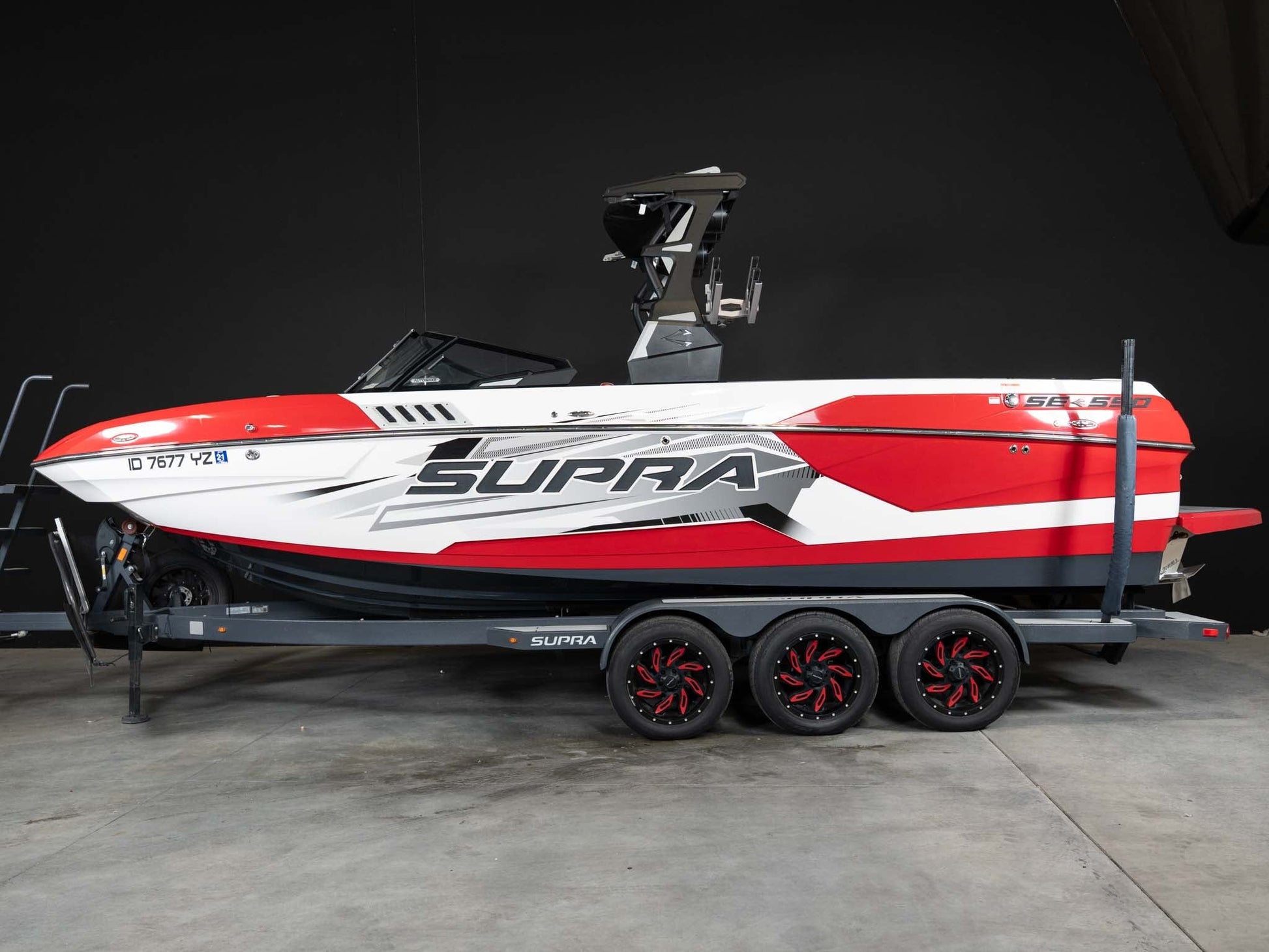 2021 Supra SA550 - Red / White - BoardCo Boats