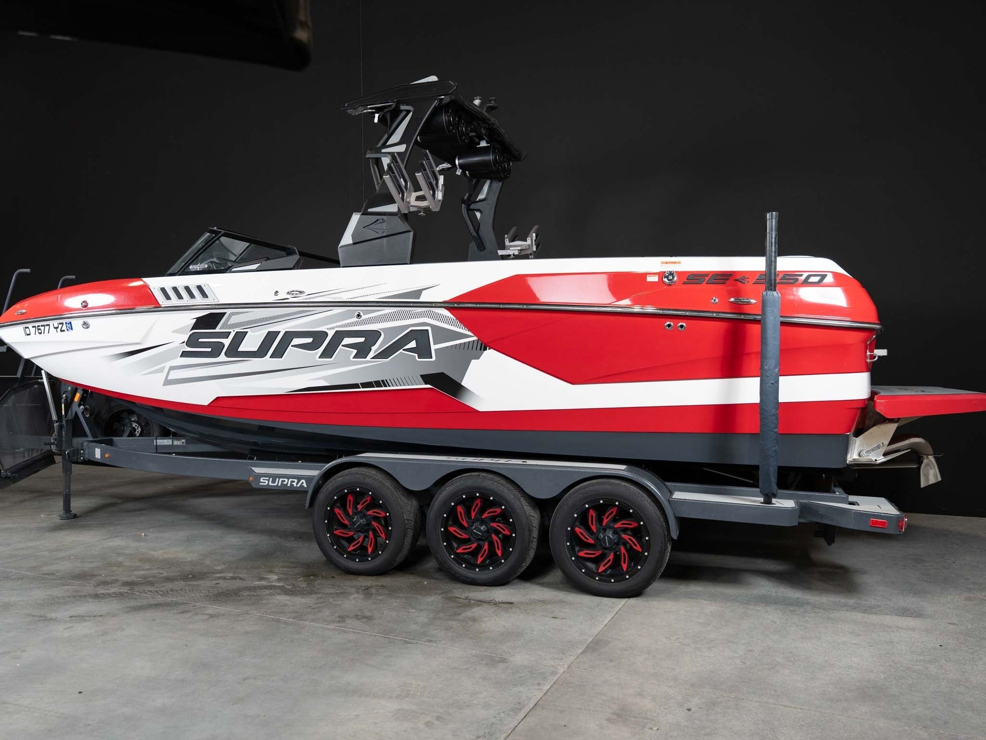 2021 Supra SA550 - Red / White - BoardCo Boats