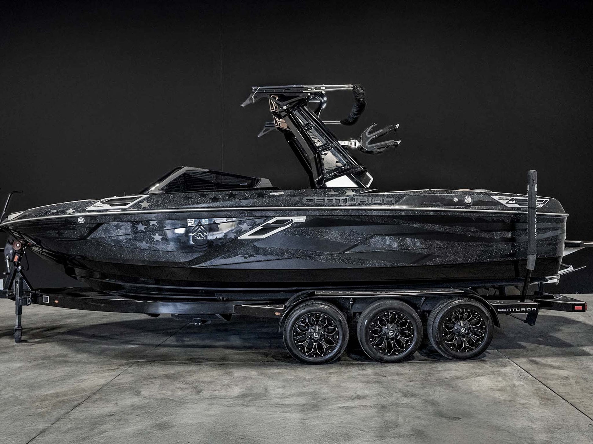 2022 Centurion Ri245 - Black / Black Metal Flake / S2S - BoardCo