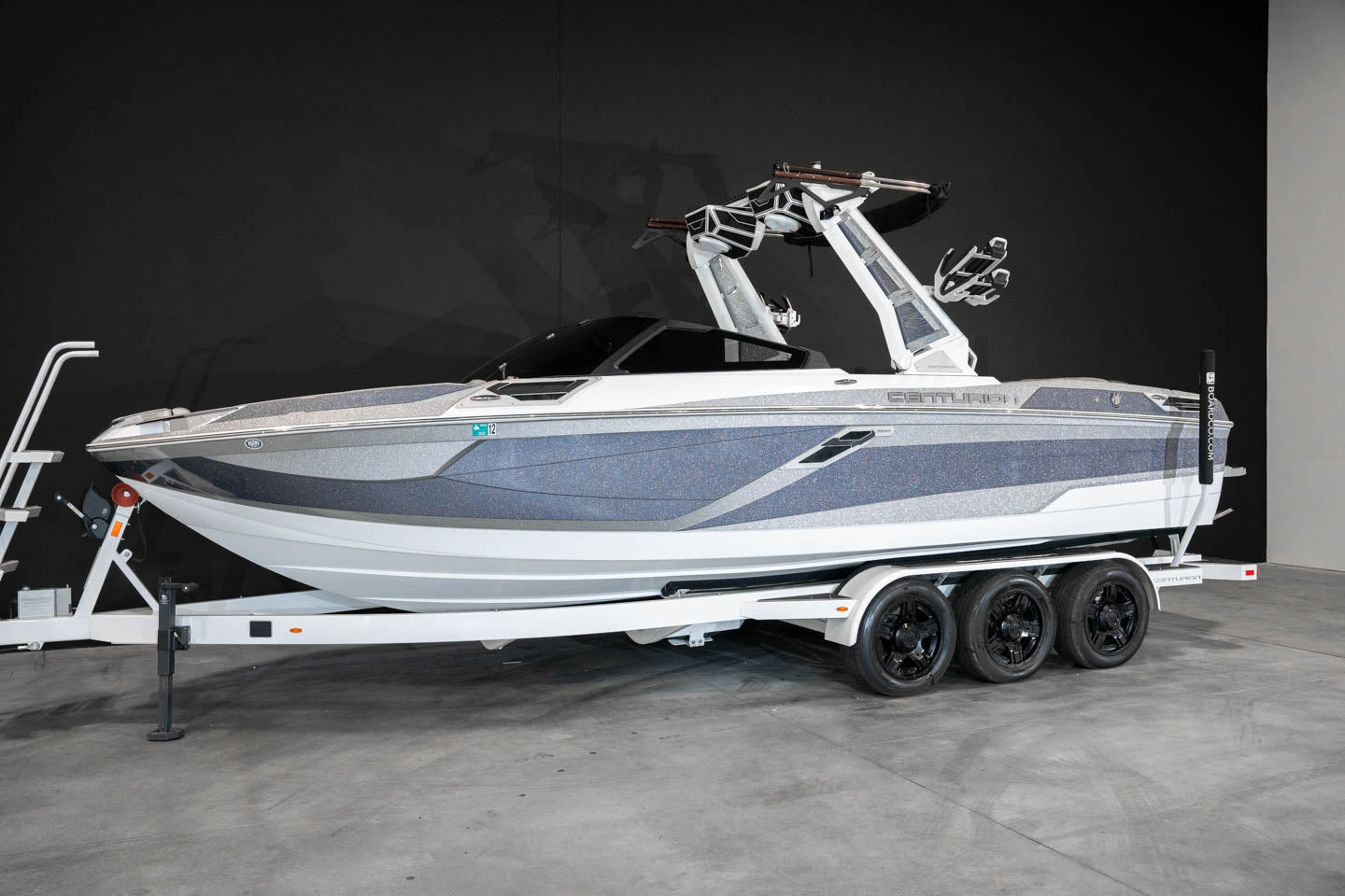 2022 Centurion Ri245 - White / Silver Flake / Gunmetal Flake - BoardCo