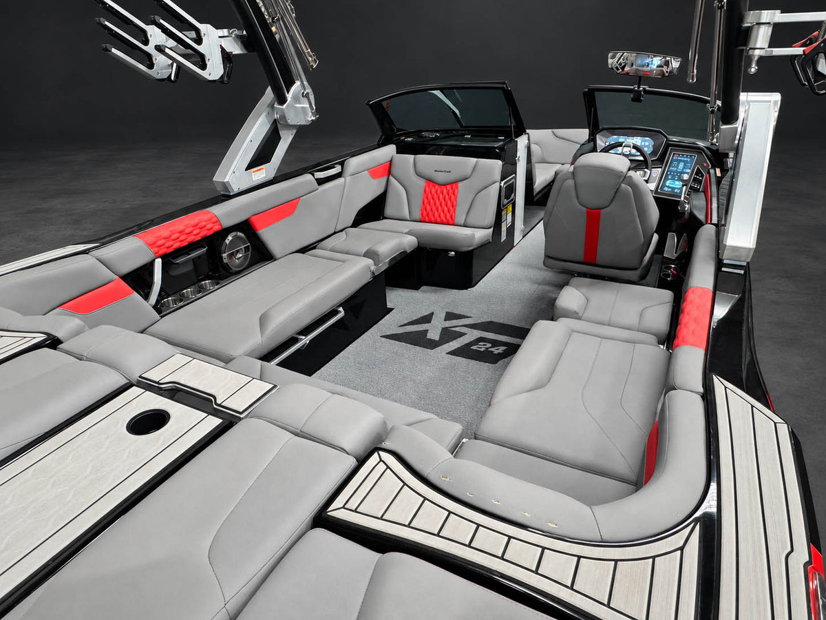 2022 Mastercraft XT24 in red w/ GRAY interior