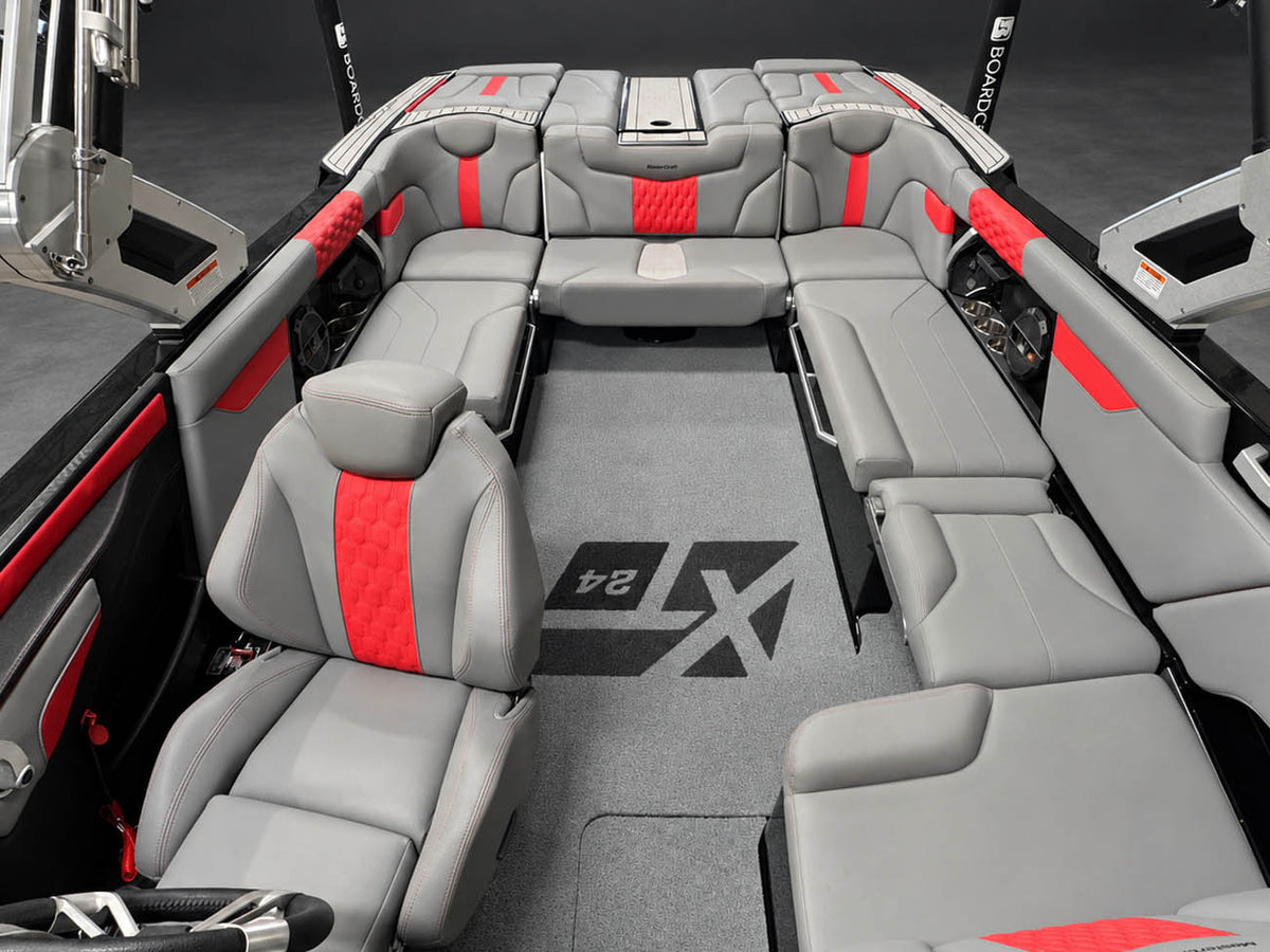 2022 Mastercraft XT24 in red w/ GRAY interior