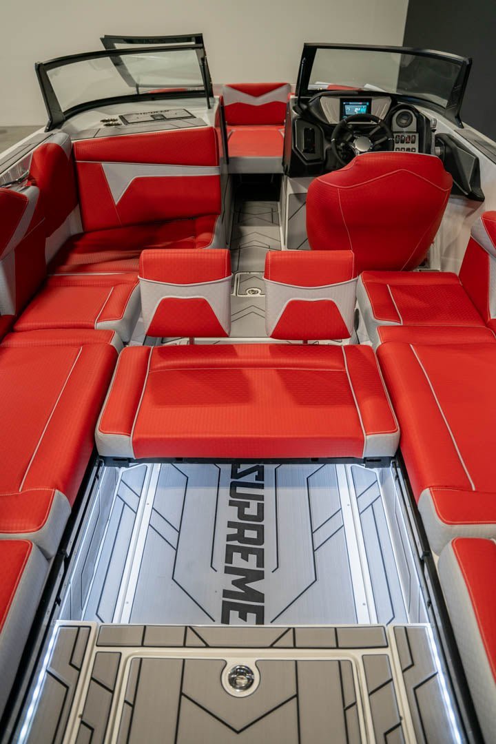 2022 Supreme S240 Fire Red Flake / White - BoardCo
