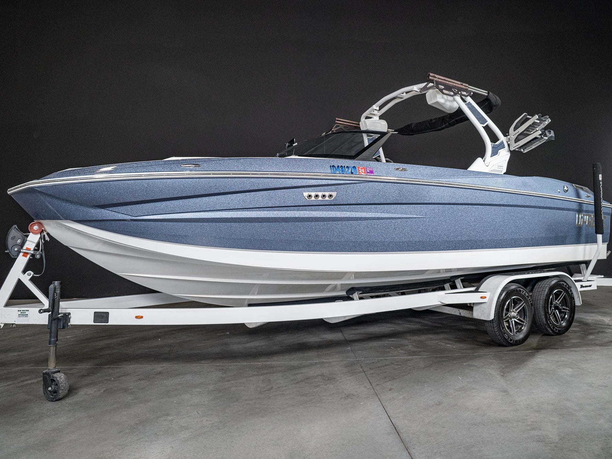 2022 Supreme S240 - Steel Blue / White - BoardCo Boats
