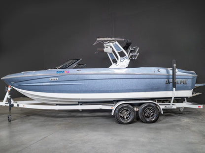 2022 Supreme S240 - Steel Blue / White - BoardCo Boats