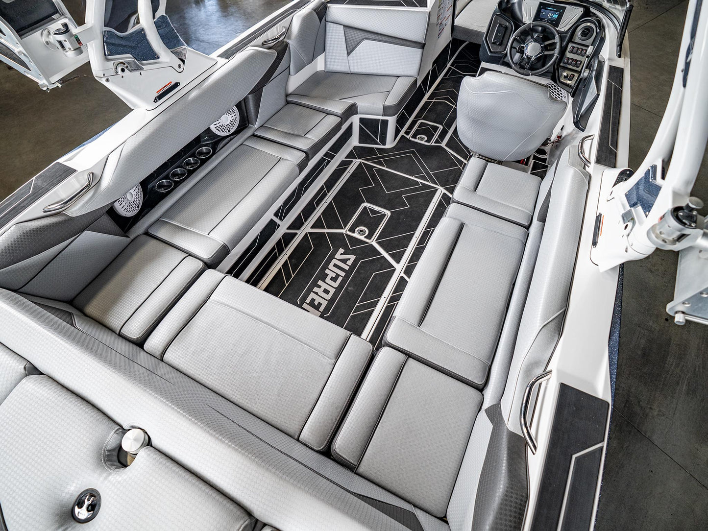 2022 Supreme S240 - Steel Blue / White - BoardCo Boats