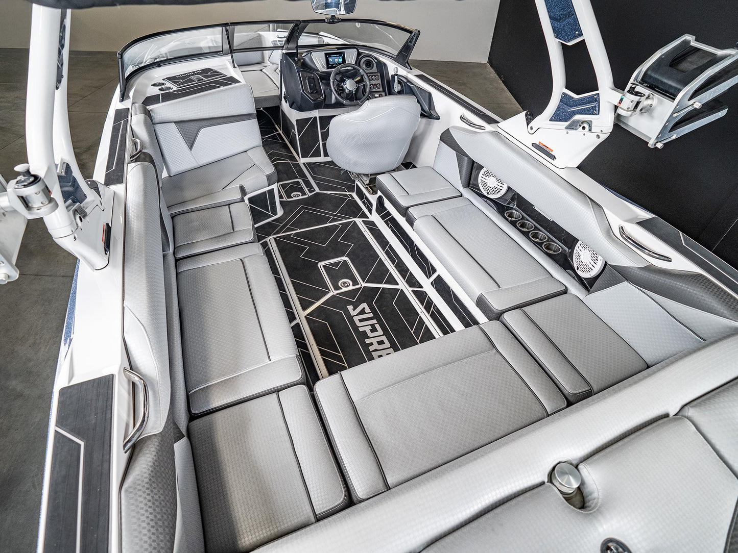 2022 Supreme S240 - Steel Blue / White - BoardCo Boats