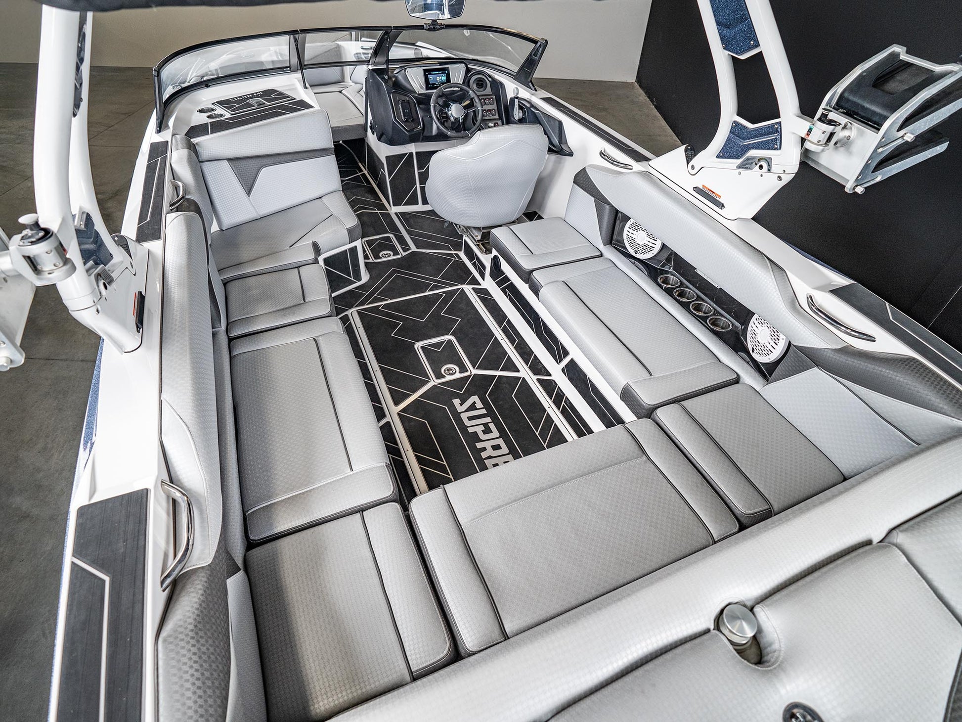 2022 Supreme S240 - Steel Blue / White - BoardCo Boats