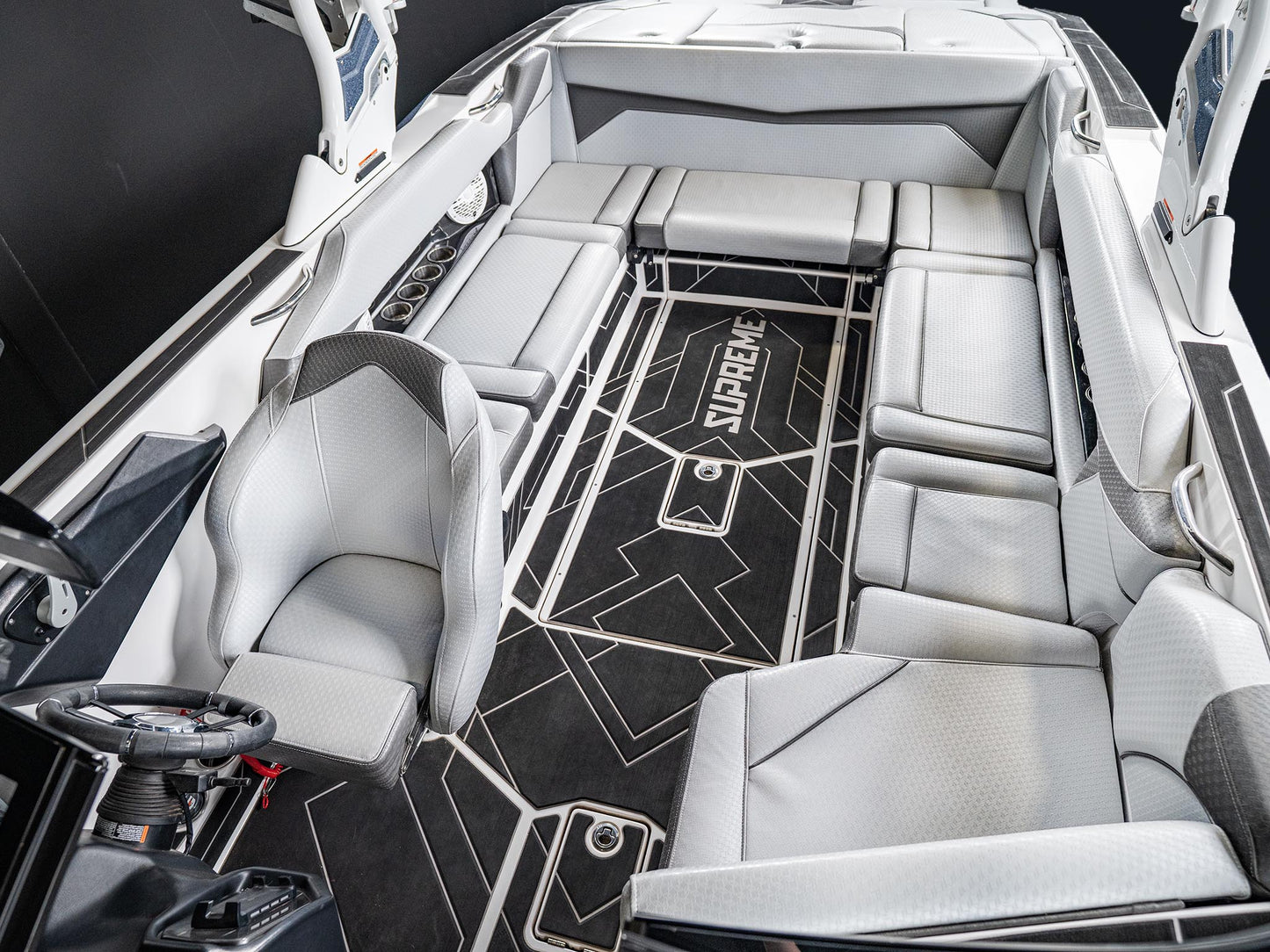 2022 Supreme S240 - Steel Blue / White - BoardCo Boats