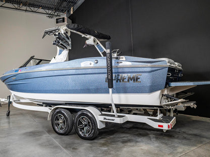 2022 Supreme S240 - Steel Blue / White - BoardCo Boats