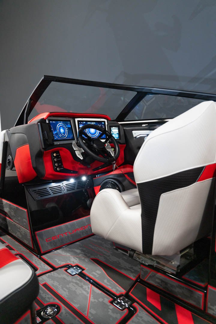 2023 Centurion Ri245 Black Flake / Too Red / Black - BoardCo Boats