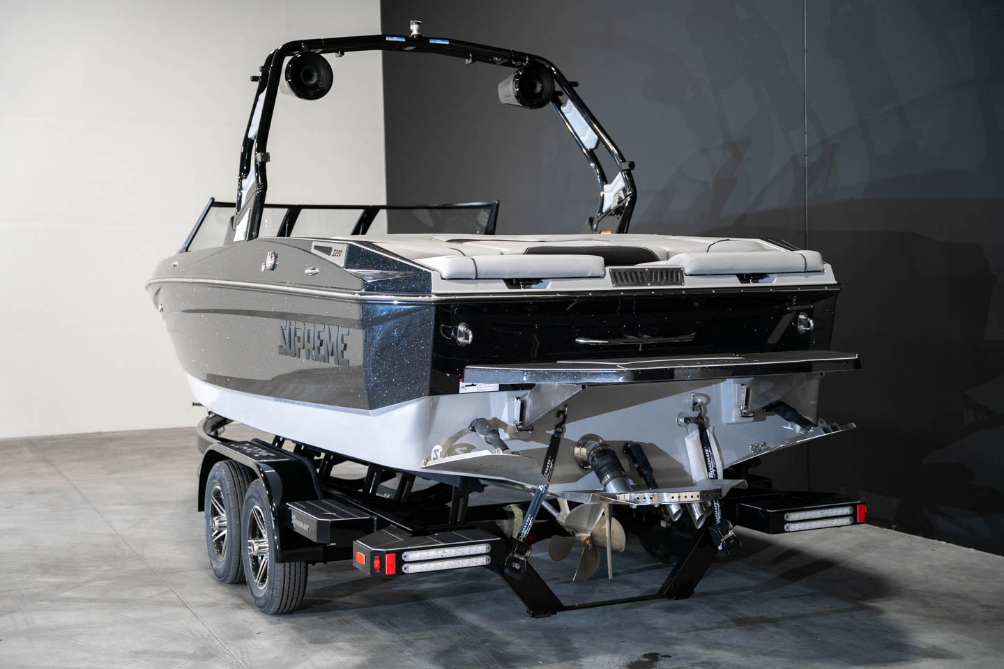 2023 Supreme S220 Black Flake / Stone Gray - BoardCo