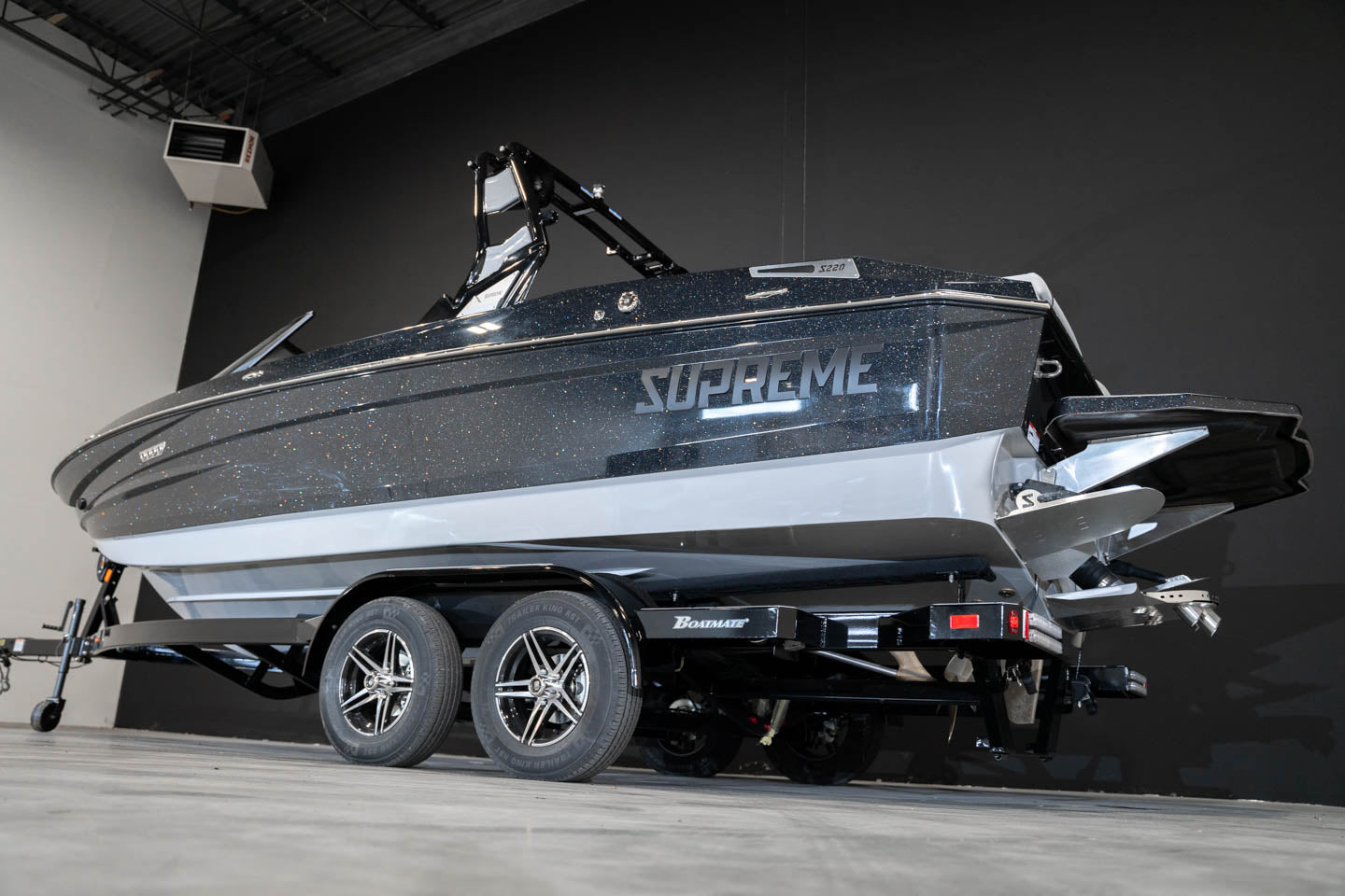 2023 Supreme S220 Black Flake / Stone Gray - BoardCo