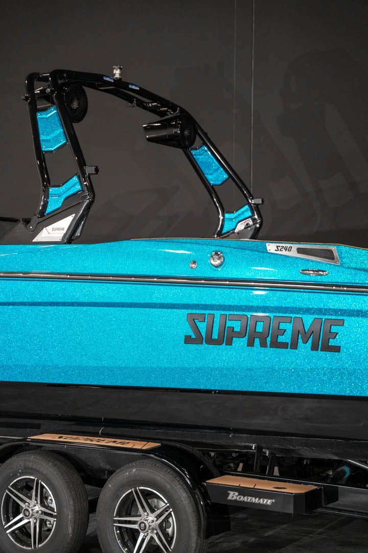 2023 Supreme S240 Bahama Blue Flake / Black - 1 - BoardCo