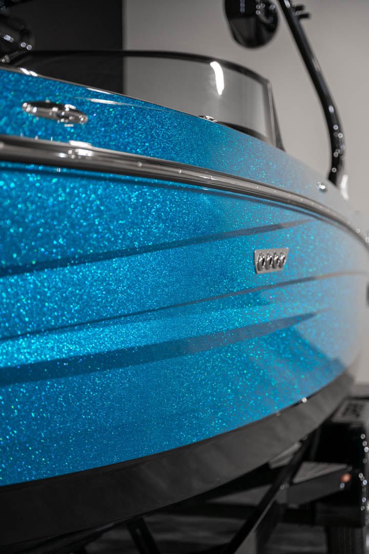 2023 Supreme S240 Bahama Blue Flake / Black - BoardCo Boats