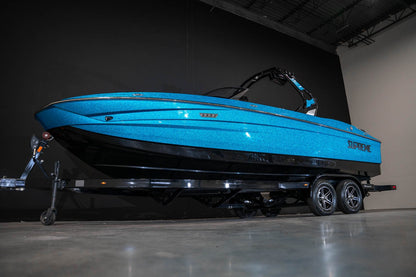 2023 Supreme S240 Bahama Blue Flake / Black - BoardCo Boats