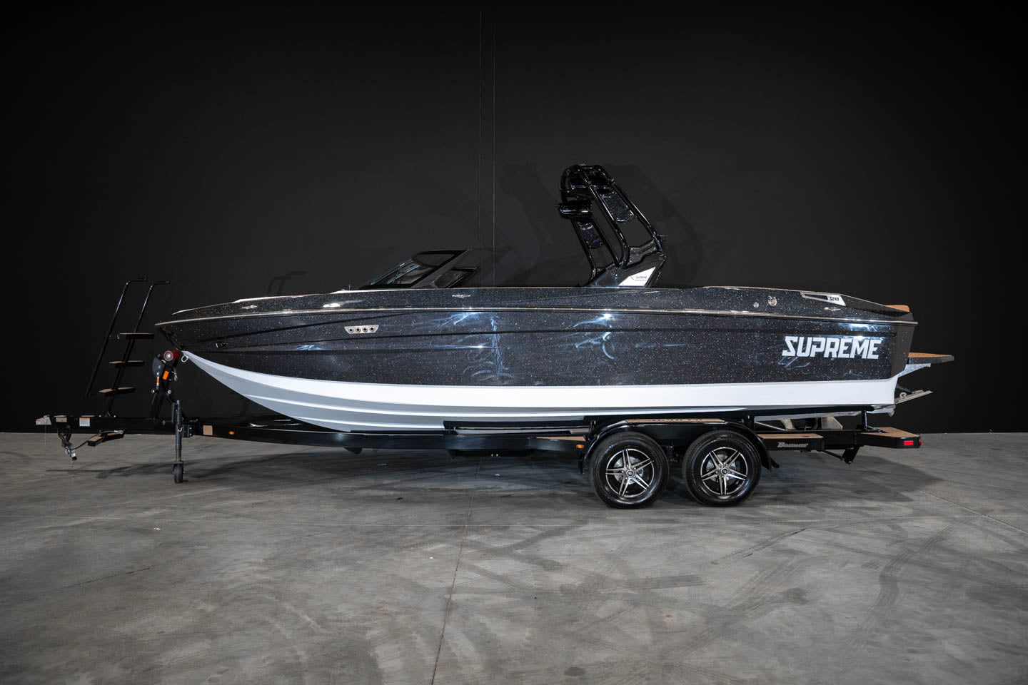 2023 Supreme S240 - Black Metal Flake / White - BoardCo