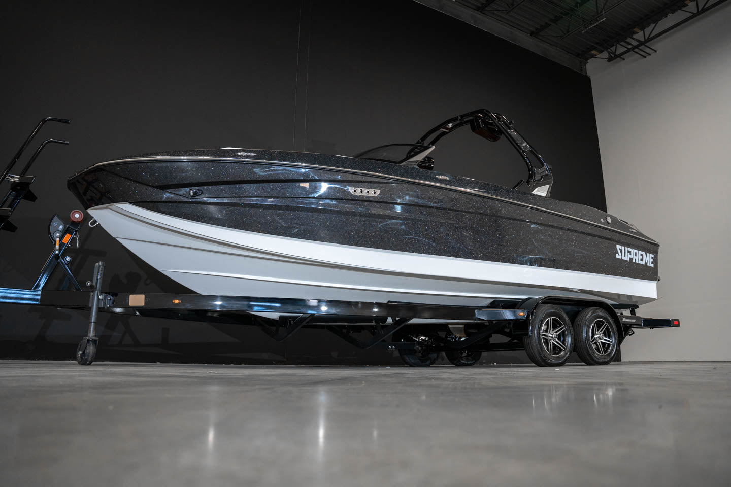 2023 Supreme S240 - Black Metal Flake / White - BoardCo