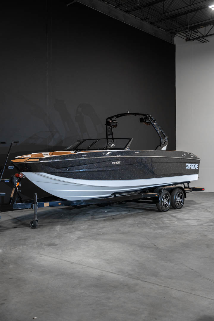 2023 Supreme S240 - Black Metal Flake / White - BoardCo