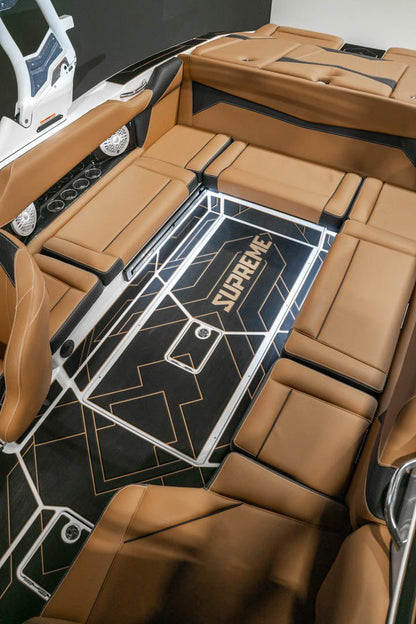 2023 Supreme S240 Gunmetal Flake / White - BoardCo Boats