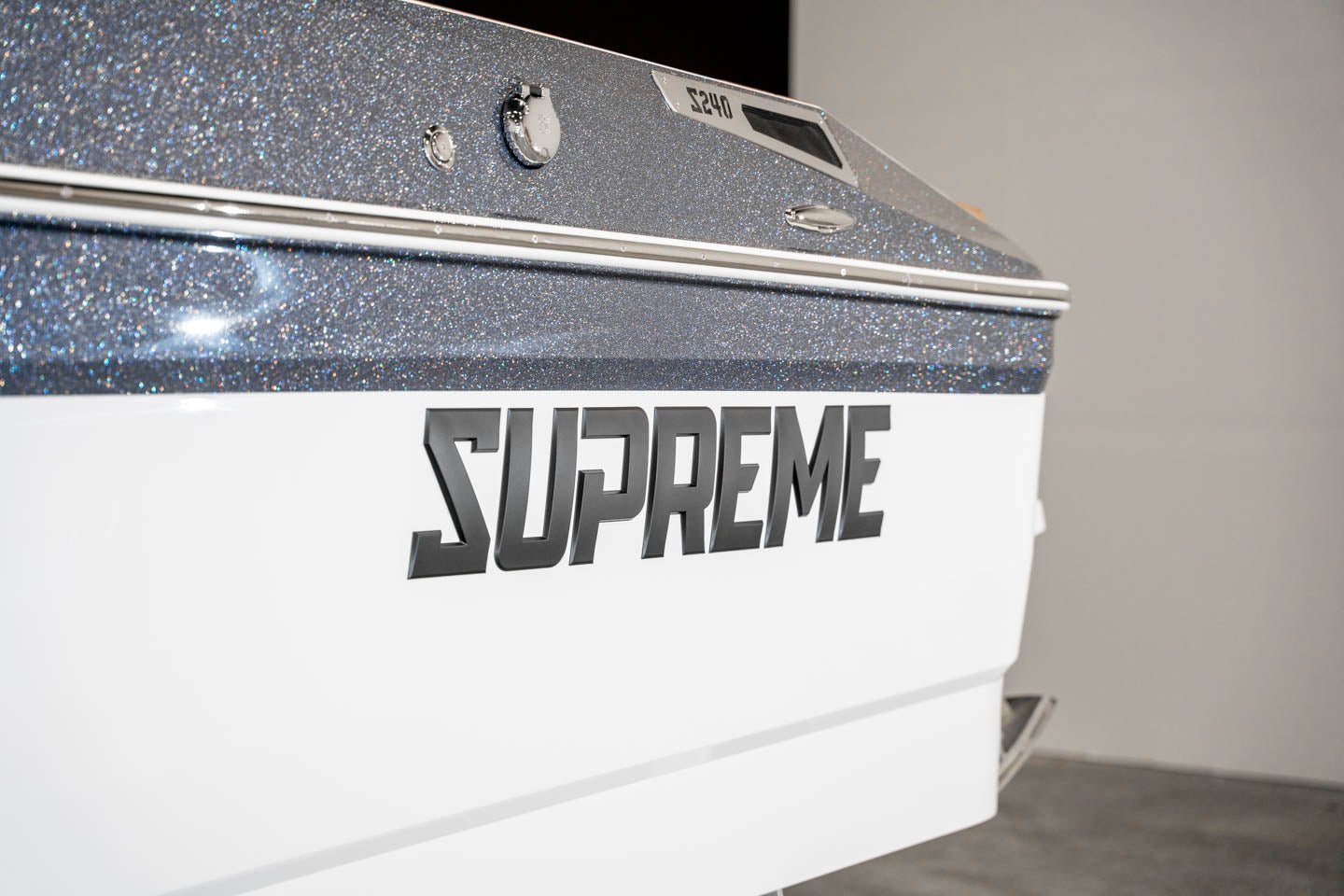 2023 Supreme S240 Gunmetal Flake / White - BoardCo
