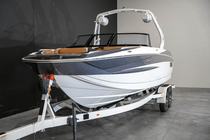 2023 Supreme S240 Gunmetal Flake / White - BoardCo Boats