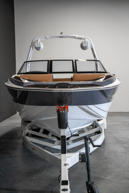 2023 Supreme S240 Gunmetal Flake / White - BoardCo Boats