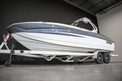 2023 Supreme S240 Gunmetal Flake / White - BoardCo Boats