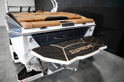 2023 Supreme S240 Gunmetal Flake / White - BoardCo Boats