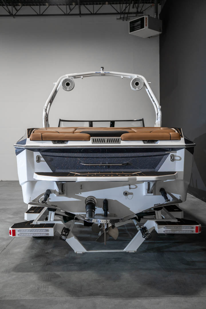2023 Supreme S240 Gunmetal Flake / White - BoardCo Boats