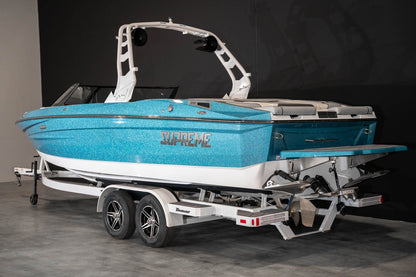 2023 Supreme S240 - Sky Blue Metal Flake / White - BoardCo