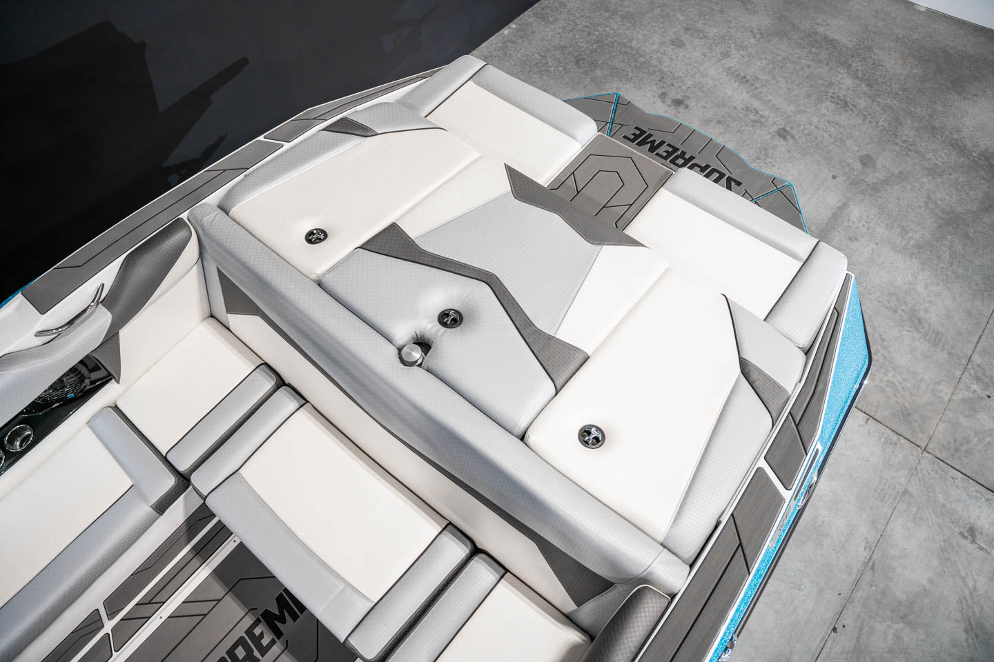 2023 Supreme S240 - Sky Blue Metal Flake / White - BoardCo