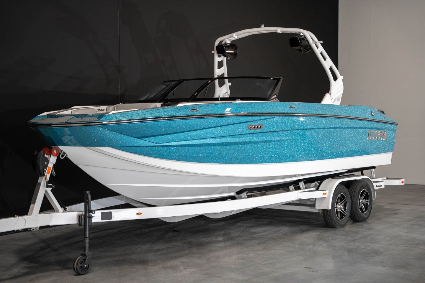 2023 Supreme S240 - Sky Blue Metal Flake / White - BoardCo